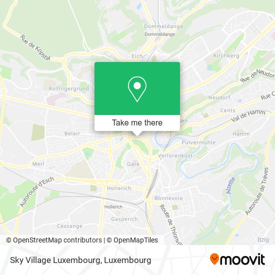 Sky Village Luxembourg Karte