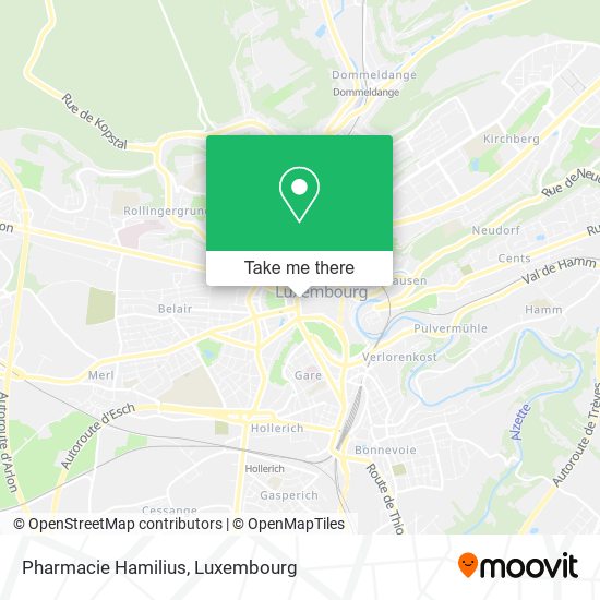 Pharmacie Hamilius map