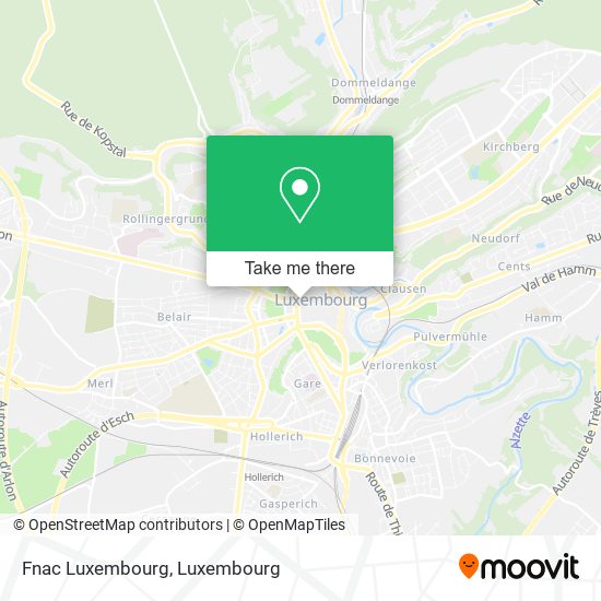 Fnac Luxembourg map