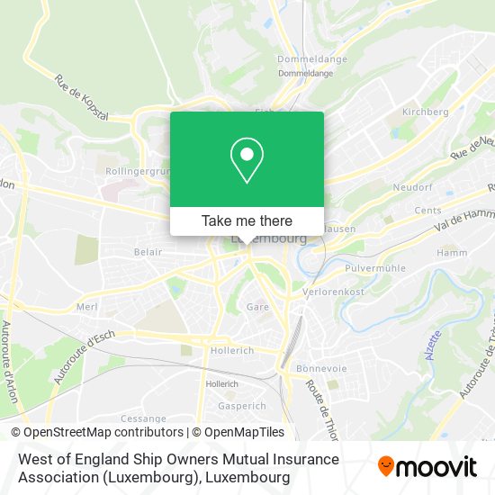 West of England Ship Owners Mutual Insurance Association (Luxembourg) map