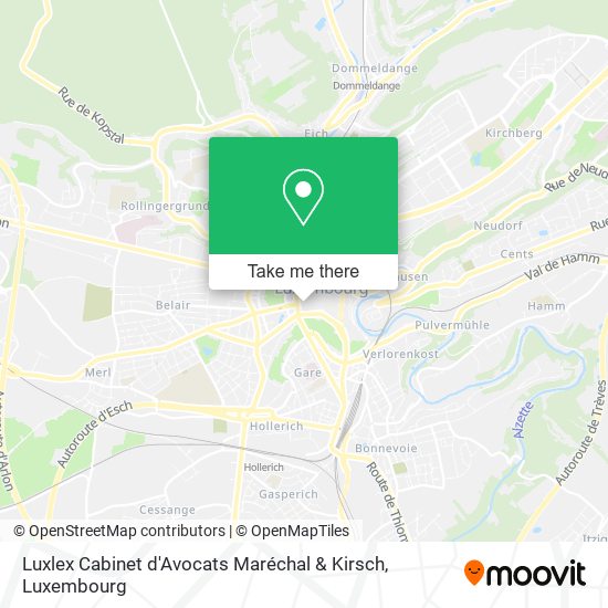 Luxlex Cabinet d'Avocats Maréchal & Kirsch map