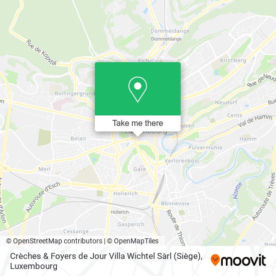 Crèches & Foyers de Jour Villa Wichtel Sàrl (Siège) map