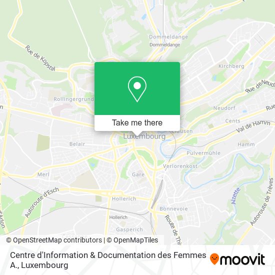 Centre d'Information & Documentation des Femmes A. map