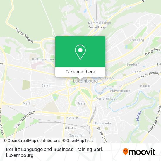 Berlitz Language and Business Training Sarl map