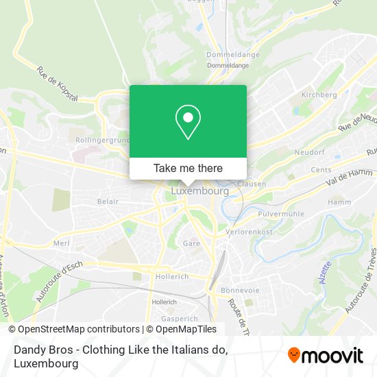 Dandy Bros - Clothing Like the Italians do map