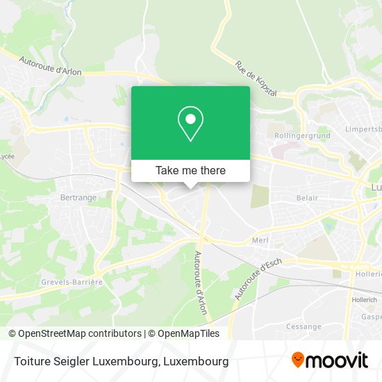 Toiture Seigler Luxembourg map