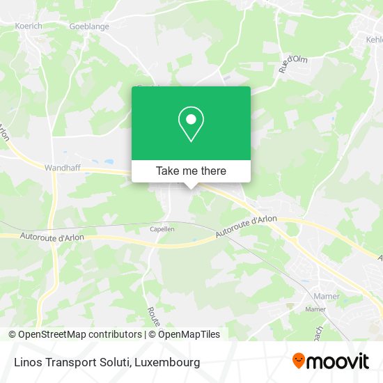 Linos Transport Soluti map