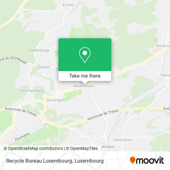 Recycle Bureau Luxembourg Karte