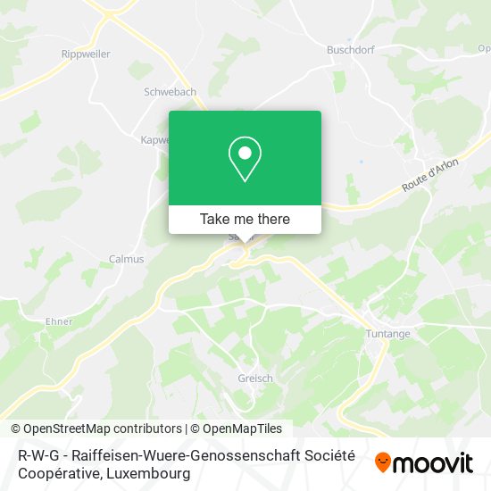 R-W-G - Raiffeisen-Wuere-Genossenschaft Société Coopérative map