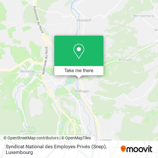 Syndicat National des Employes Privés (Snep) map