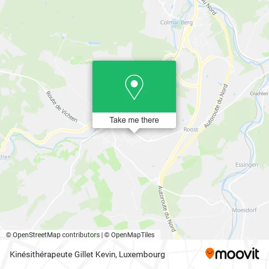 Kinésithérapeute Gillet Kevin map
