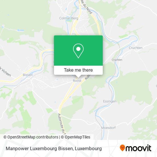 Manpower Luxembourg Bissen map