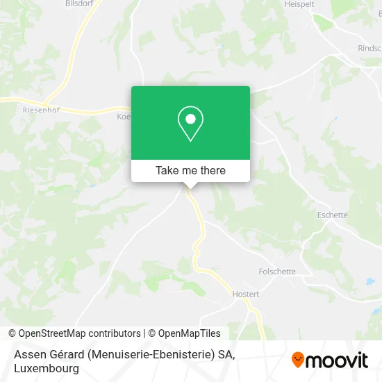 Assen Gérard (Menuiserie-Ebenisterie) SA map