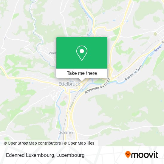 Edenred Luxembourg map