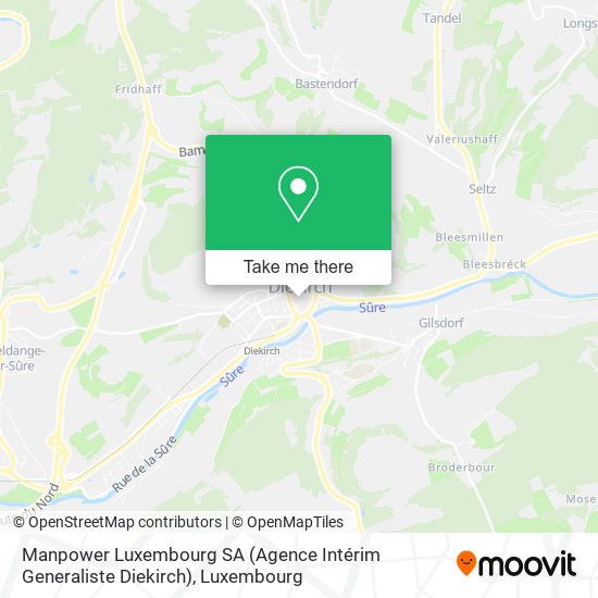 Manpower Luxembourg SA (Agence Intérim Generaliste Diekirch) map