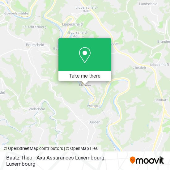 Baatz Théo - Axa Assurances Luxembourg map
