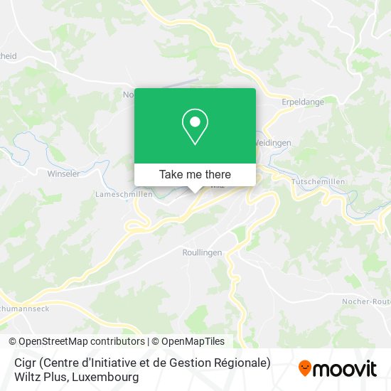 Cigr (Centre d'Initiative et de Gestion Régionale) Wiltz Plus map
