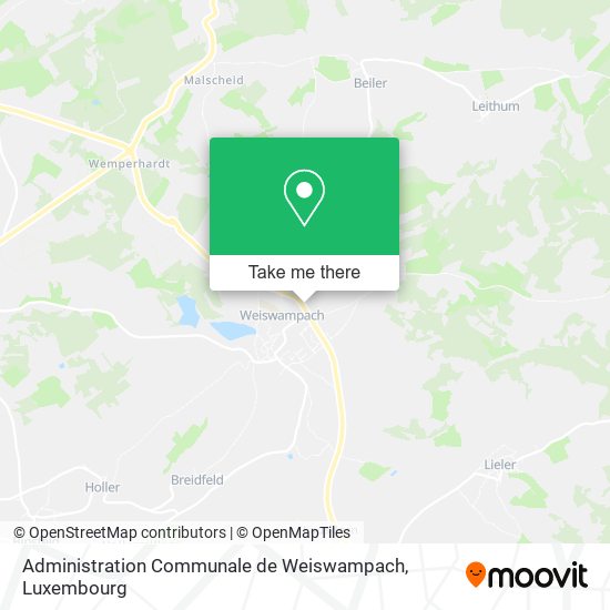 Administration Communale de Weiswampach map