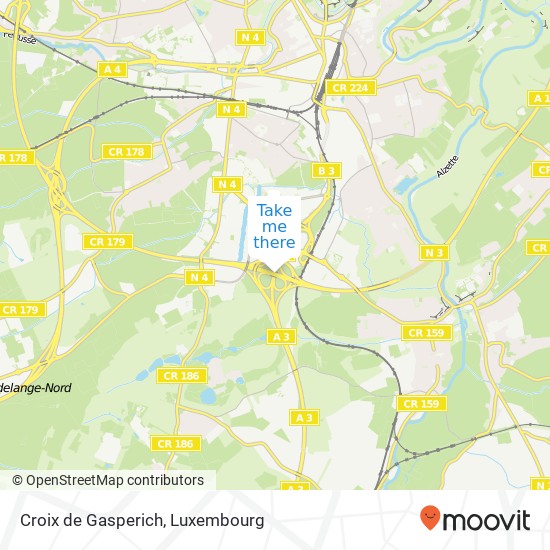 Croix de Gasperich map