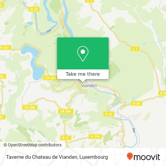 Taverne du Chateau de Vianden map