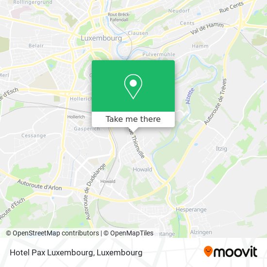 Hotel Pax Luxembourg map