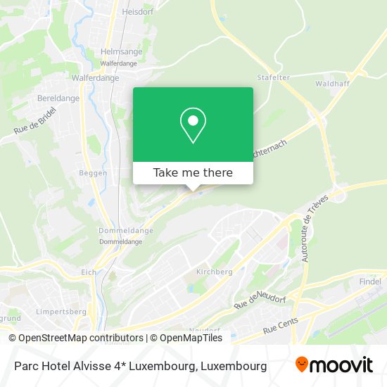 Parc Hotel Alvisse 4* Luxembourg map