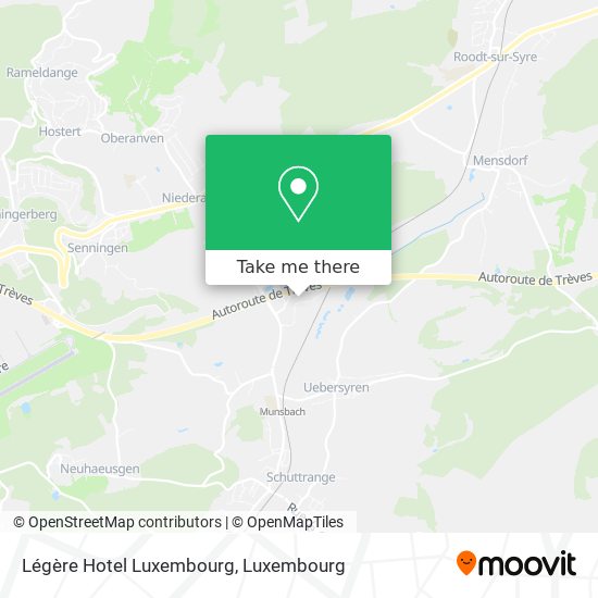 Légère Hotel Luxembourg map