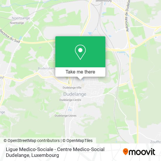 Ligue Medico-Sociale - Centre Medico-Social Dudelange map