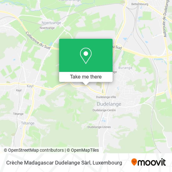 Crèche Madagascar Dudelange Sàrl map