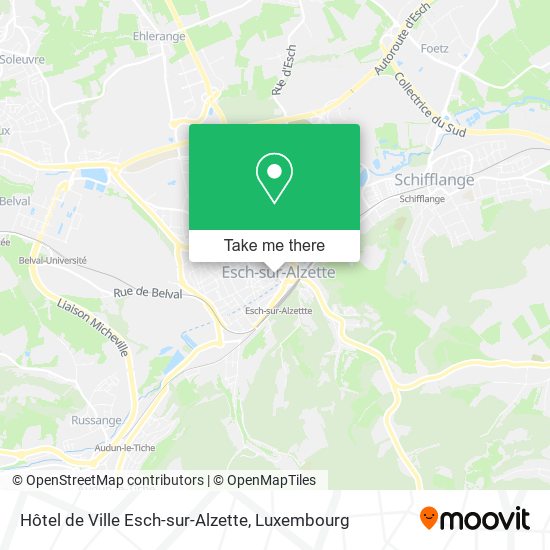 Hôtel de Ville Esch-sur-Alzette map