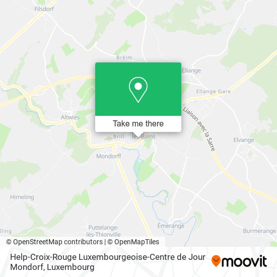 Help-Croix-Rouge Luxembourgeoise-Centre de Jour Mondorf map