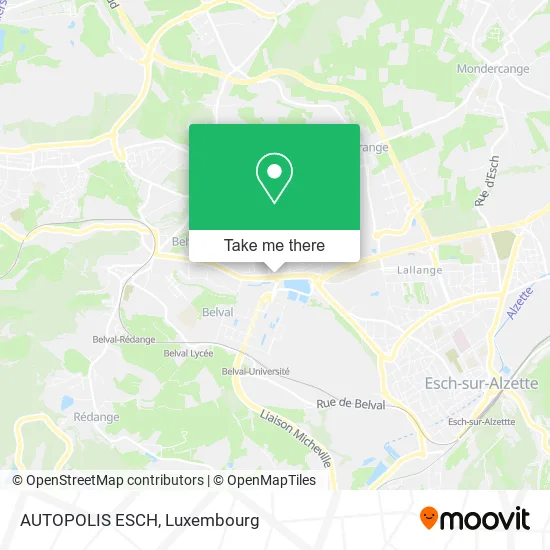 AUTOPOLIS ESCH map