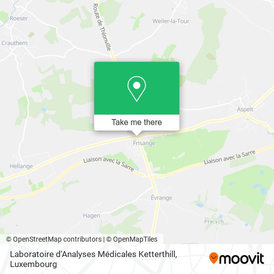 Laboratoire d'Analyses Médicales Ketterthill map