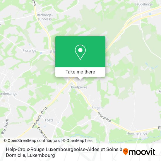 Help-Croix-Rouge Luxembourgeoise-Aides et Soins à Domicile map