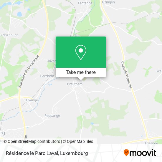 Résidence le Parc Laval map