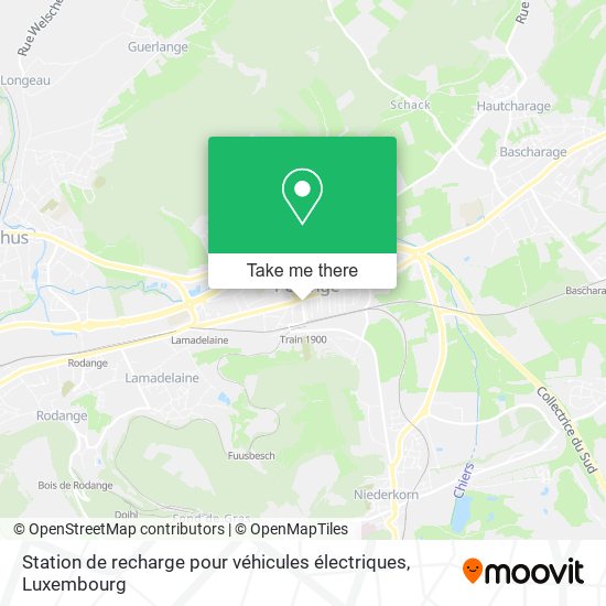 Station de recharge pour véhicules électriques map