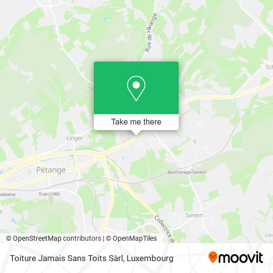 Toiture Jamais Sans Toits Sàrl map