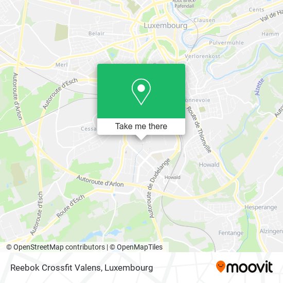 Reebok Crossfit Valens map