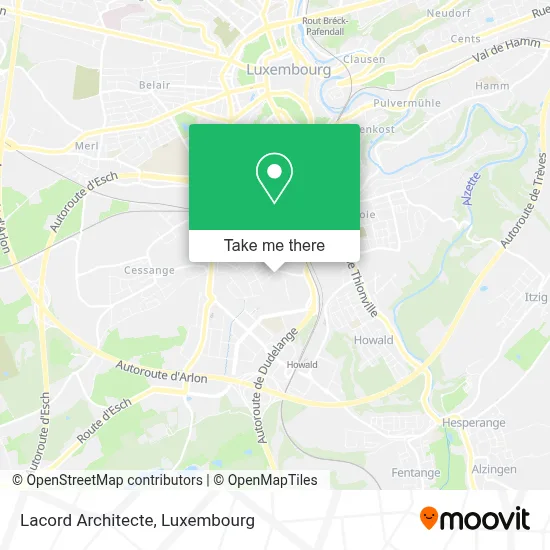 Lacord Architecte map