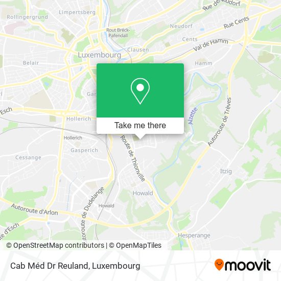 Cab Méd Dr Reuland map