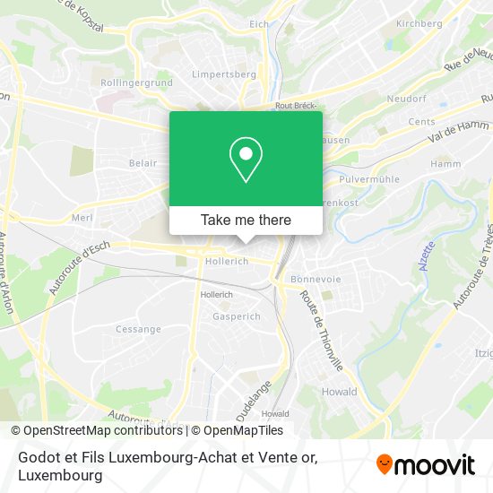 Godot et Fils Luxembourg-Achat et Vente or map