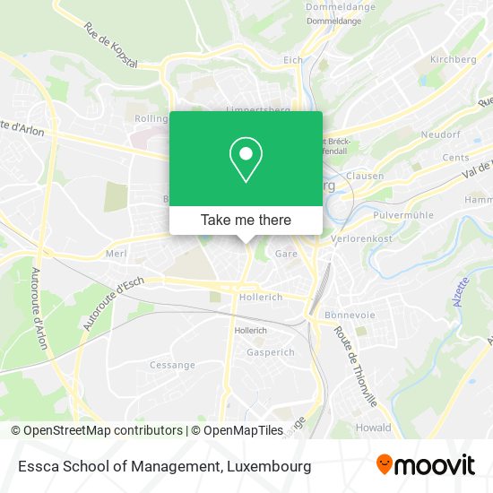 Essca School of Management map