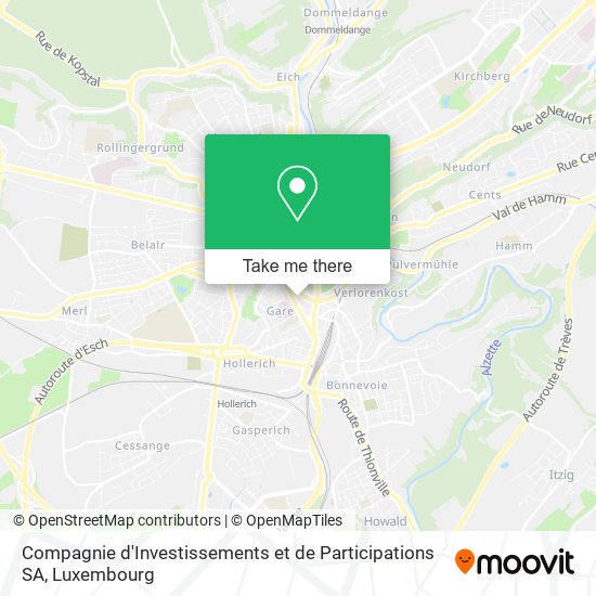 Compagnie d'Investissements et de Participations SA map