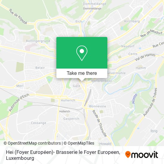 Hei (Foyer Européen)- Brasserie le Foyer Europeen map