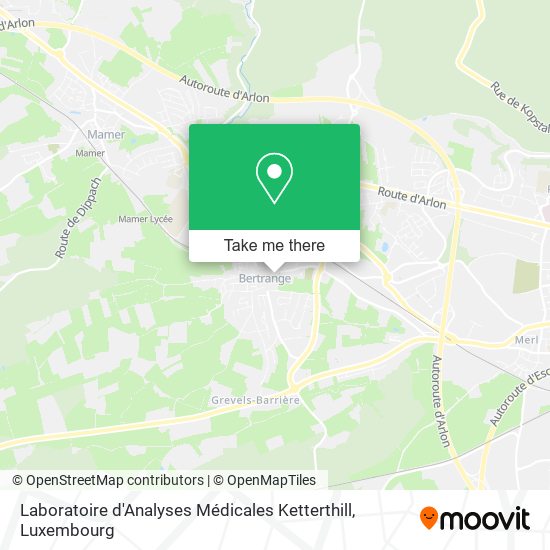 Laboratoire d'Analyses Médicales Ketterthill map