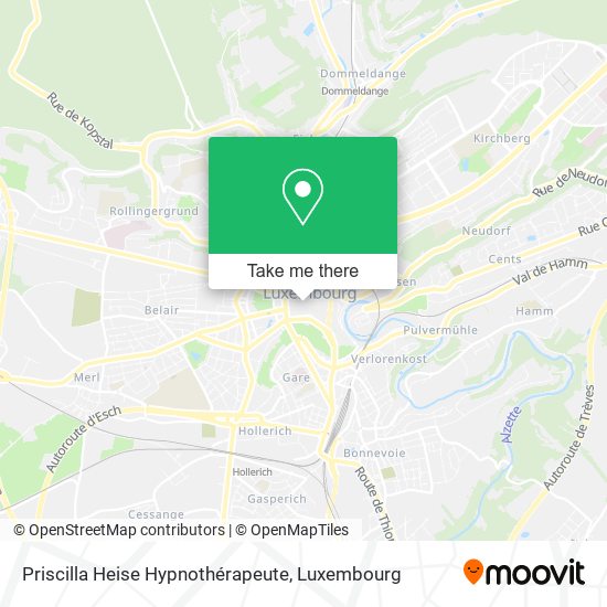 Priscilla Heise Hypnothérapeute map