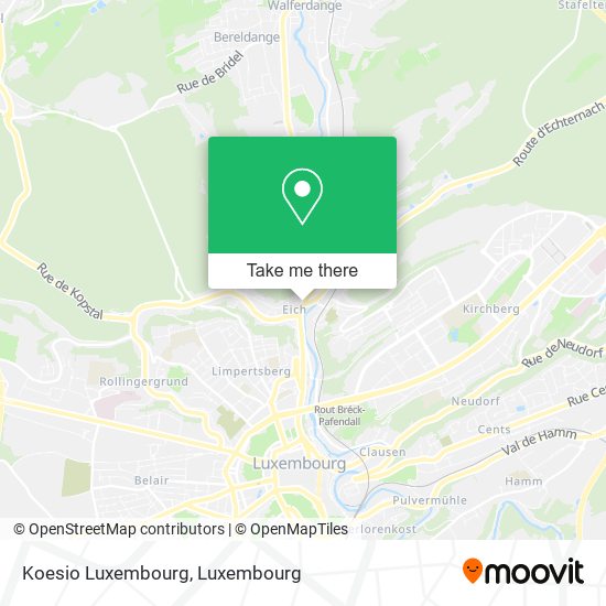 Koesio Luxembourg map