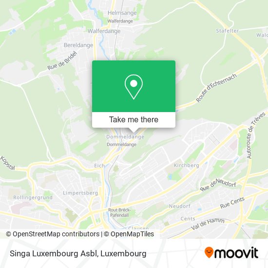 Singa Luxembourg Asbl map