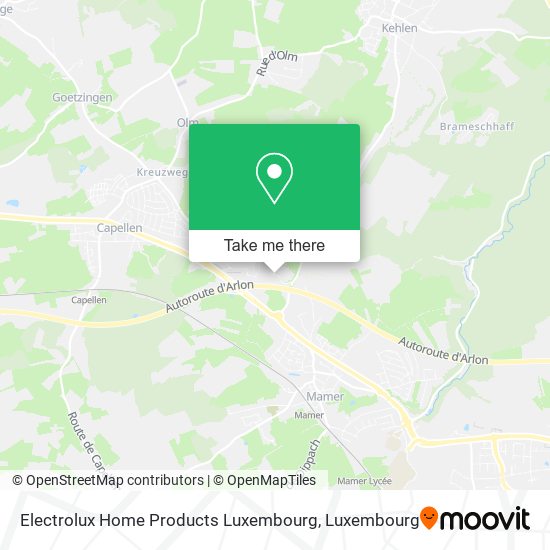 Electrolux Home Products Luxembourg Karte