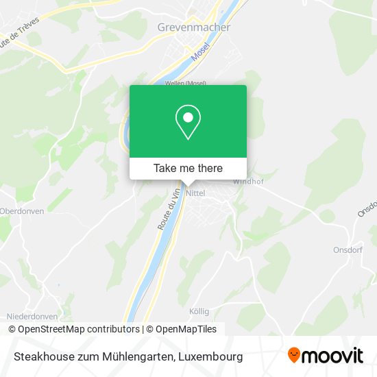 Steakhouse zum Mühlengarten map